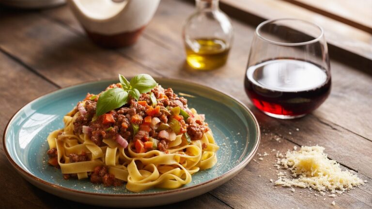 Tradycyjne Włoskie Spaghetti Bolognese