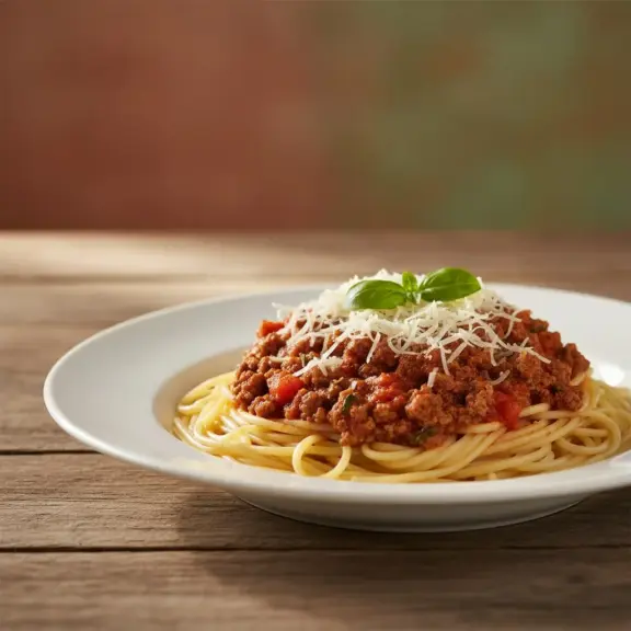 tradycyjne włoskie spaghetti bolognese
